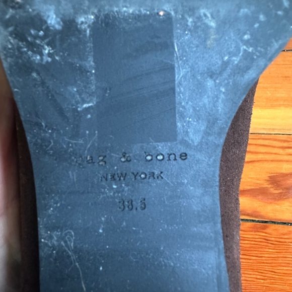 Rag & Bone Rylee Mocha Suede Booties, 38.5 EU, 8.5 US - Picture 5 of 10